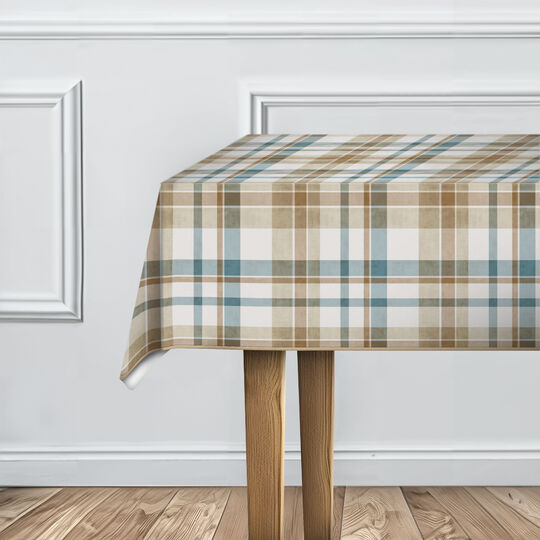 Tischdecke Manhattan Borneo blau image number null